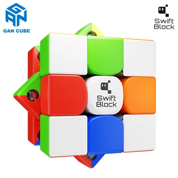 Новый 2023 GAN Swift Block Магнитный Волшебный Куб 3 ×3 Скоростная Головоломка Детские Игрушки Профессиональный GAN 355S 3x3x3 Cubo Magico