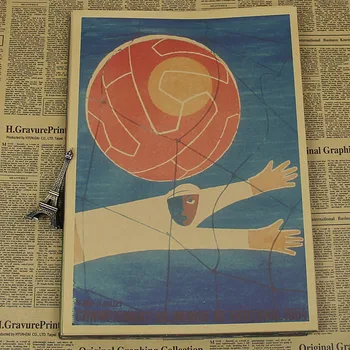 Винтажный Футбольный плакат 