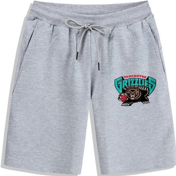 Новые летние мужские шорты с логотипом Vancouver Grizzlies из чистого хлопка
