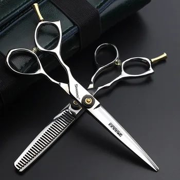 Высококачественные ножницы для текстурирования левой руки, набор парикмахерских ножниц 5,5 