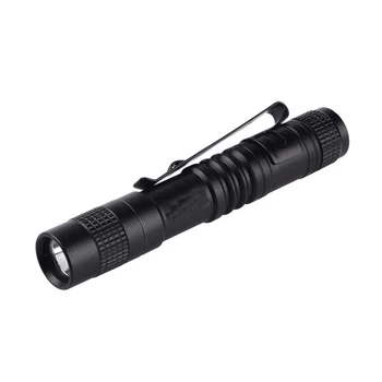 Фонарик-ручка, супер маленькая мини-светодиодная лампа AAA XPE-R3, зажим для ремня, карманный фонарик с кобурой