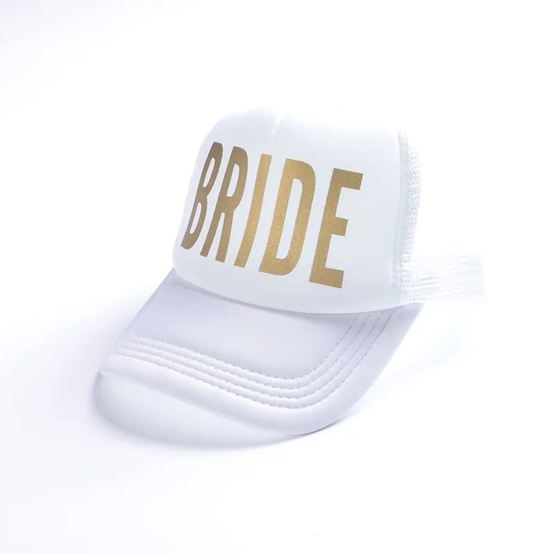 WZCX Fashion New 2019 BRIDE TEAM SQUAD С Надписью Летняя Шляпа Повседневная Сетчатая Бейсболка С Козырьком Hollow Tide Для Взрослых 2
