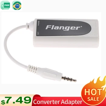 Flanger Fc-21Music Конвертер Адаптер Маленький и Изысканный Белый Гитарный Бас для Android iPad iPod iOS Touch Гитарные Аксессуары