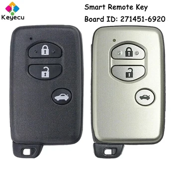 KEYECU Keyless Go Smart Remote Control Автомобильный Ключ с 3 Кнопками 314,3 МГц 433 МГц для Toyota GT86 Fob Board ID: 271451-6920