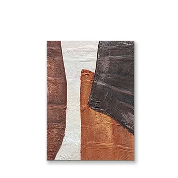 куадрос пара салон Коричнево-белый абстрактный плакат для украшения дома Картина маслом ручной работы на холсте для гостиной спальни