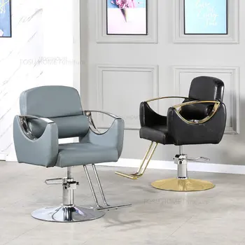 Простая салонная мебель, высококачественные парикмахерские кресла, парикмахерский салон, профессиональное парикмахерское кресло, салон красоты, подъемные парикмахерские кресла