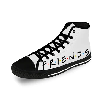 Друзья, Высокие кроссовки с 3D принтом, Мужские И женские, Подростковое телешоу, Повседневная обувь, Парусиновые кроссовки для бега, Дышащая Легкая обувь