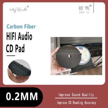Основа для коврика для компакт-дисков из углеродного волокна, Подставка для настройки Hi-Fi аудио проигрывателя, Антиударный Амортизатор, поглощение вибрации