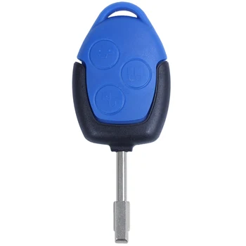 корпус и ключи дистанционного управления с 3 кнопками для Ford Transit синего цвета