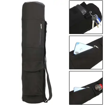 Новый Портативный Тренажерный Зал Blackyoga рюкзак коврик для йоги водонепроницаемый рюкзак сумка для йоги Нейлон Фитнес Упражнения Коврик Для Йоги Сумка Для Хранения на молнии