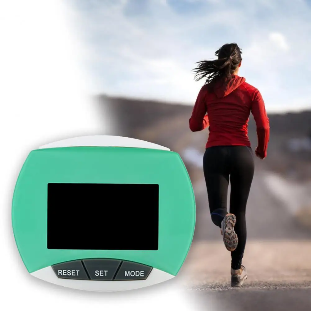 Шагомер для беговых упражнений, 1 комплект, легкий электронный шагомер с большим экраном, шагомер для подсчета калорий, шагомер для ходьбы. 4