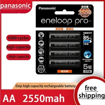 Оригинальный Panasonic Eneloop 1,2 В 2550 мАч NI-MH аккумуляторные батареи для камеры Фонарик Игрушечная бритва Предварительно заряженный аккумулятор