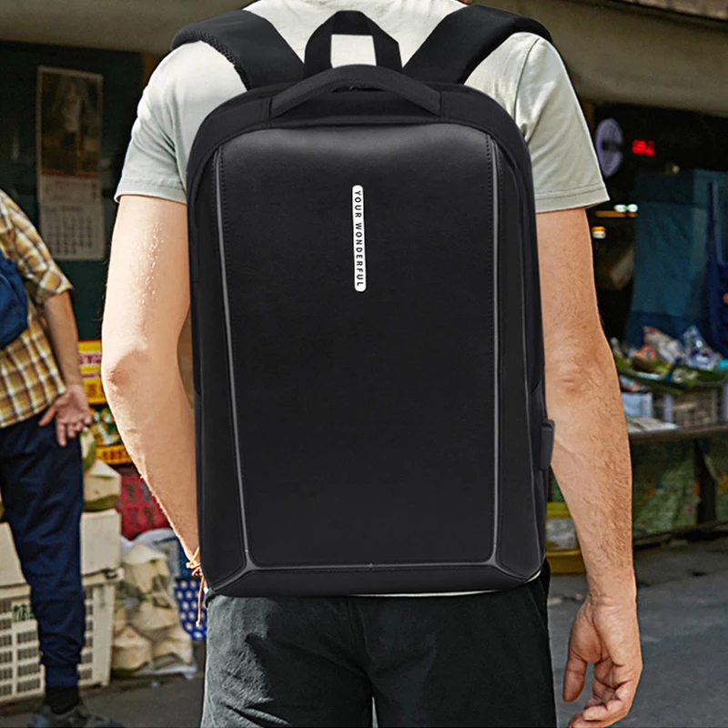 Новый рюкзак для мужчин, деловой Водонепроницаемый рюкзак для ноутбука, рюкзак со светоотражающей полосой большой емкости, повседневный дорожный рюкзак 5