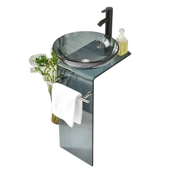 * Межплатформенный умывальник для мытья стекла LP, комбинированный шкаф для умывальника в ванной комнате, Напольная раковина на балконе
