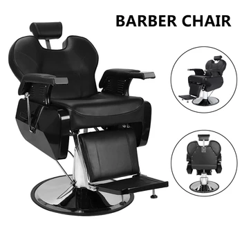Кресло для салона красоты, кресло для парикмахера, Профессиональное парикмахерское кресло для салона красоты, 8702A, Черное Парикмахерское кресло, Оборудование для салона красоты для укладки волос