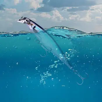 8 см / 5,5 г Поддельная приманка Bait 3D Имитация рыбьего глаза Дизайн имитации острого крючка Рыболовные приманки Minnow для рыбалки на открытом воздухе