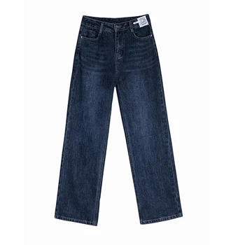 2022 Женские джинсы с высокой талией, обтягивающие джинсы, женские брюки, уличная одежда, черные джинсы, женская одежда, брюки оверсайз