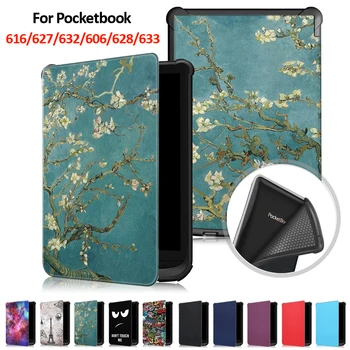 Чехол для Pocketbook 616 627 632 606 628 633 Чехол для чтения в режиме ожидания для Pocketbook Touch Lux 4 5 /Basic Lux 2/Touch HD 3 Чехол Coque