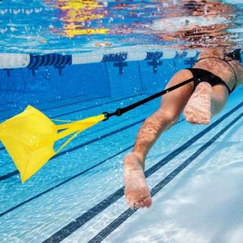 Оборудование для тренировки плавания Парашют Регулируемые водонепроницаемые ремни для тренировки плавания с парашютом сопротивления для детей