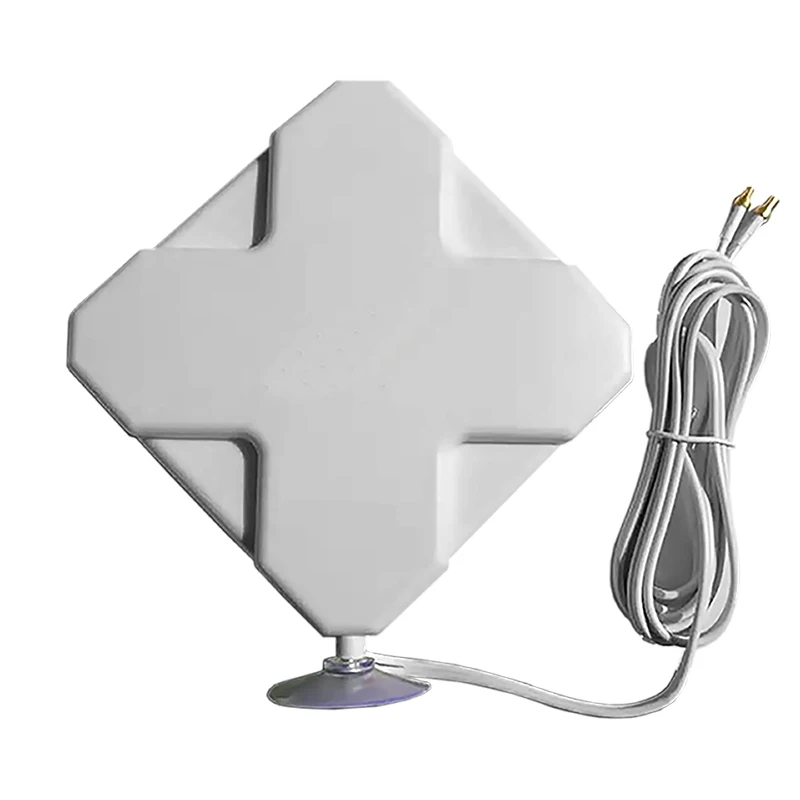 Антенна 4G LTE CRC9 Connect С Высоким Коэффициентом Усиления 35dBi MIMO Dual Head С Присоской Для Усилителя Сигнала Booster Extender Router Netgear 2