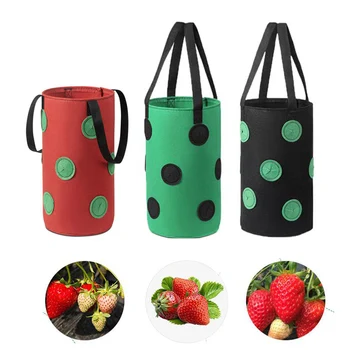 Многофункциональная фетровая подвесная сумка для выращивания помидоров объемом 3 галлона, перевернутая Плантатор, сумки для выращивания клубничных овощей, цветочных растений, Садовое растение