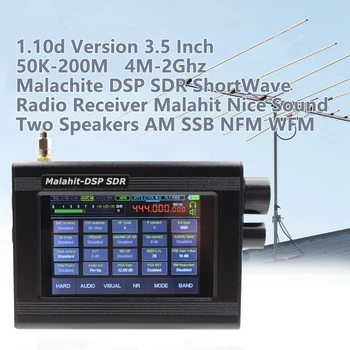 Версия 1.10D 3,5 дюйма Для Malahit-DSP SDR 50K-200M 400M-2GHz Малахитовый приемник UHF AM SSB Коротковолновый приемник NFM WFM