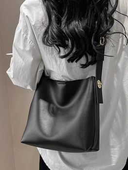 Винтажные Женские сумки-мессенджеры, Корейские шикарные сумки через плечо из искусственной кожи, женская сумка через плечо большой емкости