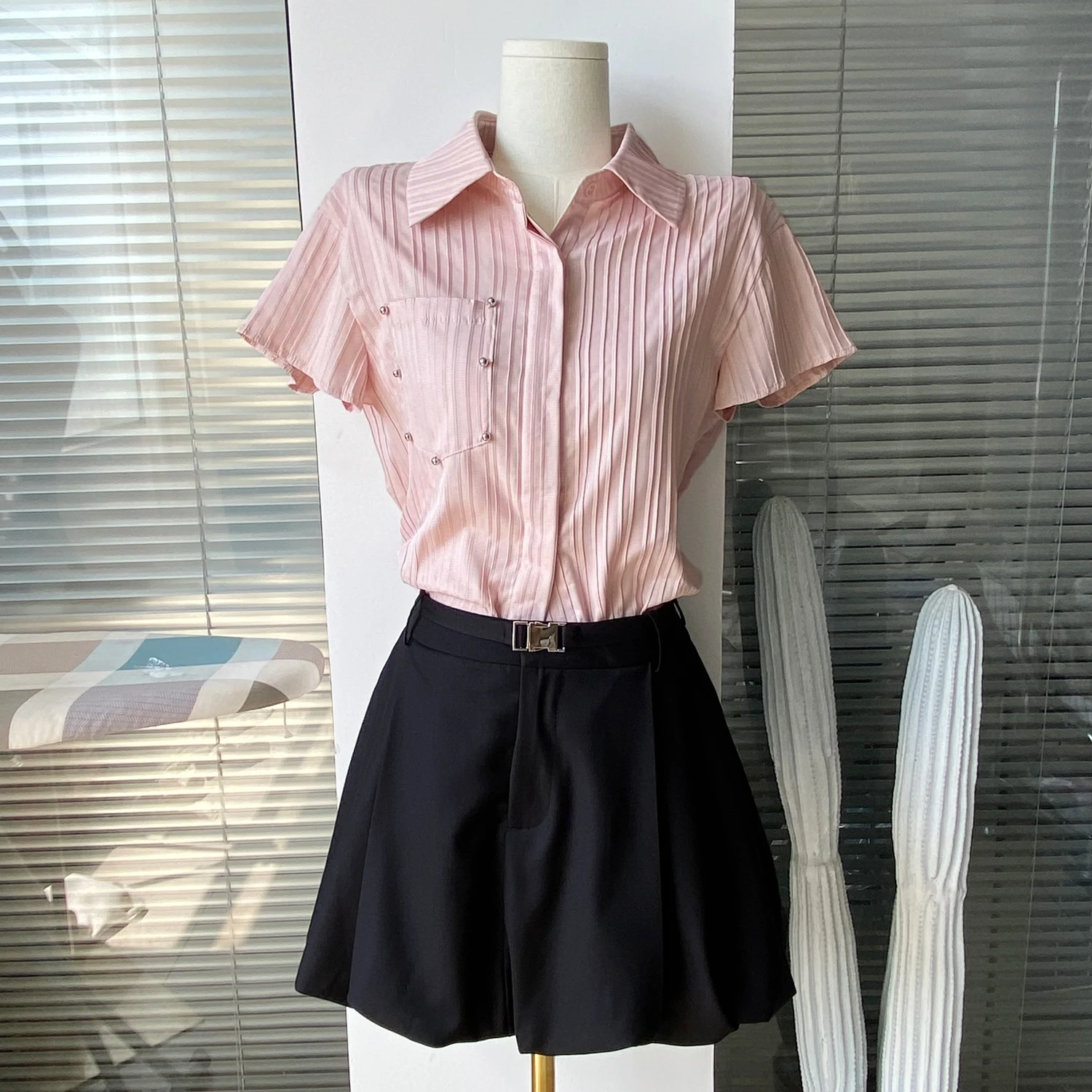 Корейская модная мини-юбка, женская одежда Y2k, повседневная юбка трапециевидной формы с высокой талией, милая шикарная черная юбка для женщин 3
