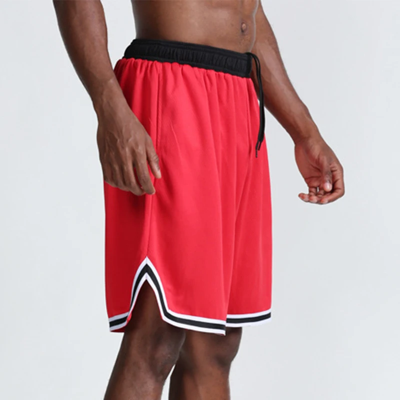 Баскетбольные шорты Мужские Однотонные Лоскутные Свободные шорты для бега, сетка для спортзала, Дышащие Шорты для фитнеса, мужские тренировочные шорты для тренировок 1