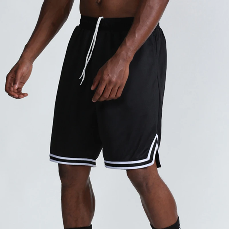 Баскетбольные шорты Мужские Однотонные Лоскутные Свободные шорты для бега, сетка для спортзала, Дышащие Шорты для фитнеса, мужские тренировочные шорты для тренировок 5