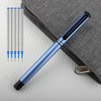 Роскошное качество 8022, Деловая офисная ручка-роллер со средним кончиком, канцелярские принадлежности для школьников
