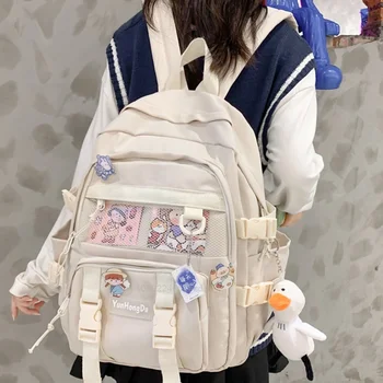 Новый модный женский рюкзак большой емкости для учащихся младших классов средней школы, сумки через плечо для колледжа, сумка-мессенджер Y2k Girl