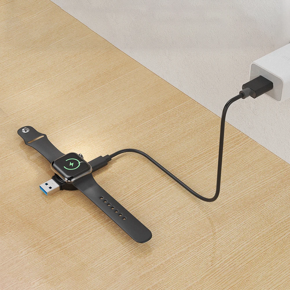 Подставка для беспроводного зарядного устройства Apple Watch 1-8 поколения, док-станция для зарядки USB Type-C, подключи и играй, эффективное отвод тепла 4