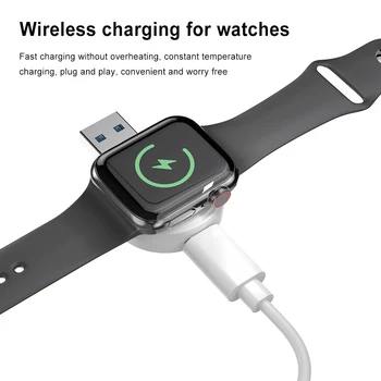 Подставка для беспроводного зарядного устройства Apple Watch 1-8 поколения, док-станция для зарядки USB Type-C, подключи и играй, эффективное отвод тепла