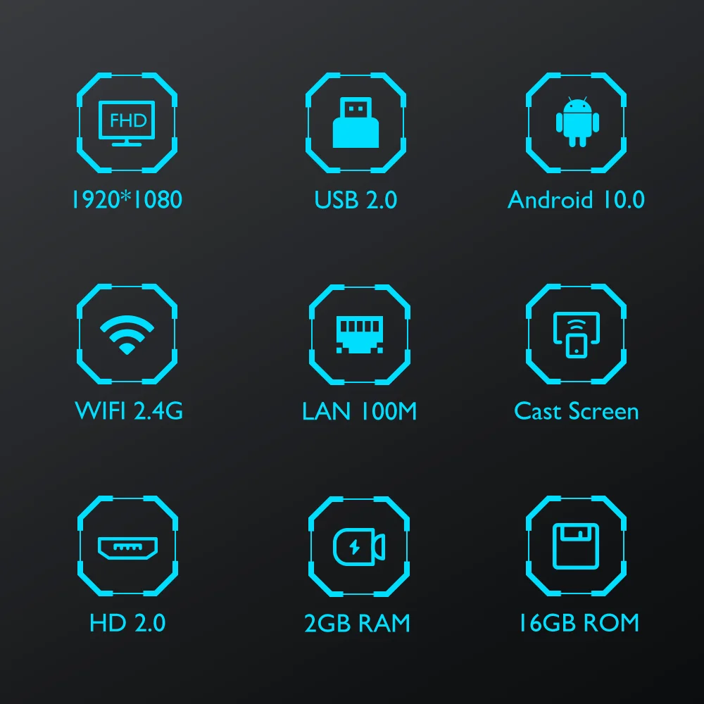 H20 TV box Android 10,0 2,4 G wifi 2 ГБ 16 ГБ 4K 3D видео H.265 медиаплеер smart tv box Android top box 2
