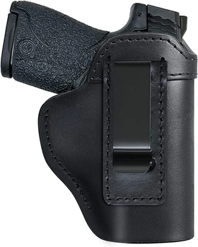 Тактическая Кожаная Кобура IWB для Пистолета S & W M & P Shield Glock 17 19 22 32 33 43 Springfield XD & XDS Plus Для всех Пистолетов Аналогичного Размера