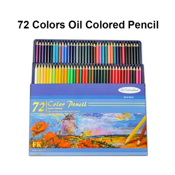 Набор профессиональных масляных карандашей, карандаш для рисования, школьные принадлежности для рисования