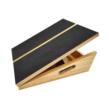 Профессиональная деревянная наклонная растяжимая доска для домашнего тренажерного зала с регулируемым наклоном, растяжитель для икр ног, нескользящая доска для поверхностного натяжения