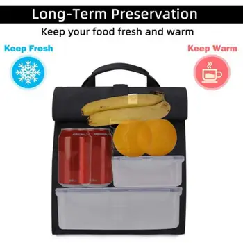 Удобный контейнер для фруктов, сумка для пикника, походная сумка на кнопках, сохраняющая тепло/холод.