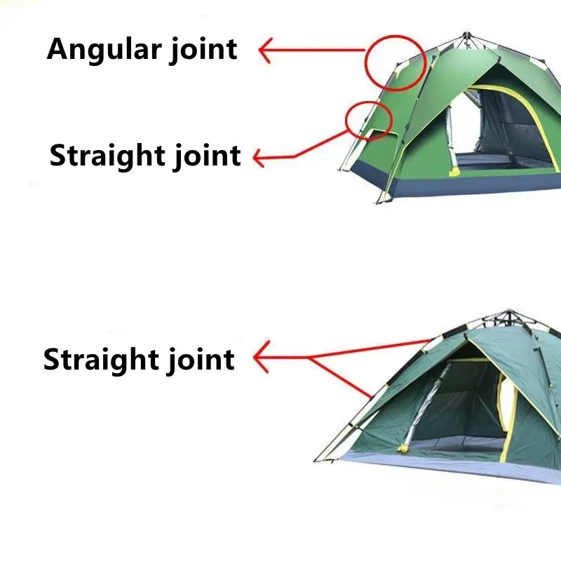 Опорный стержень для палатки Шарнир для палатки Diy Открытый Автоматический Шарнир для палатки Аксессуары для палатки Складные Разъемы для кемпинга Принадлежности для навеса 3