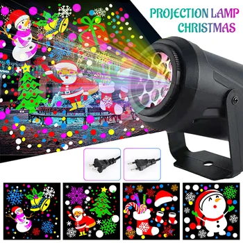 Рождественский лазерный проектор, светодиодный проектор в виде снежинок, Уличный пейзаж, сад, Газон, освещение для дома, Рождественские фестивали, вечеринки