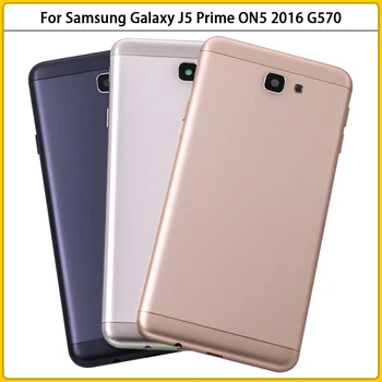 10 Шт. Новый Для Samsung Galaxy J5 Prime ON5 2016 G570 G570K Металлическая Задняя Крышка Батарейного Отсека Задняя Дверь Корпус Корпуса Корпуса Заменить