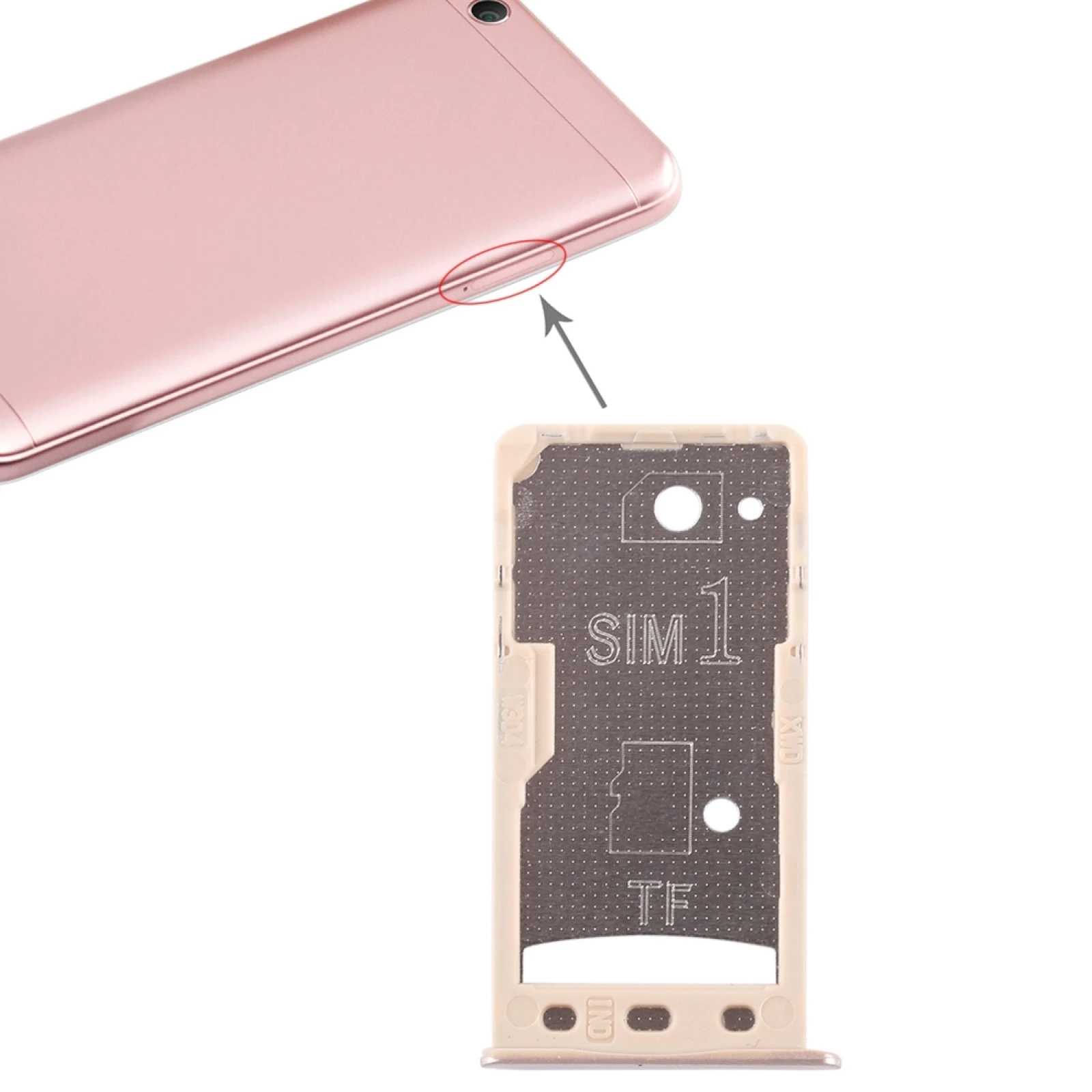 Лоток для 2 SIM-карт/Micro SD-карт для Xiaomi Redmi 5A 2
