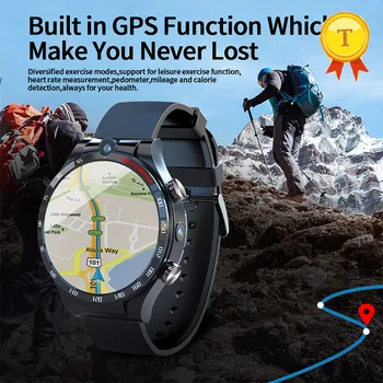 большой экран круглые Смарт-часы Мужские 4g Wifi телефонные часы Android 10 Watch Phone Relogio Inteligente Смарт-часы с функциями Gps