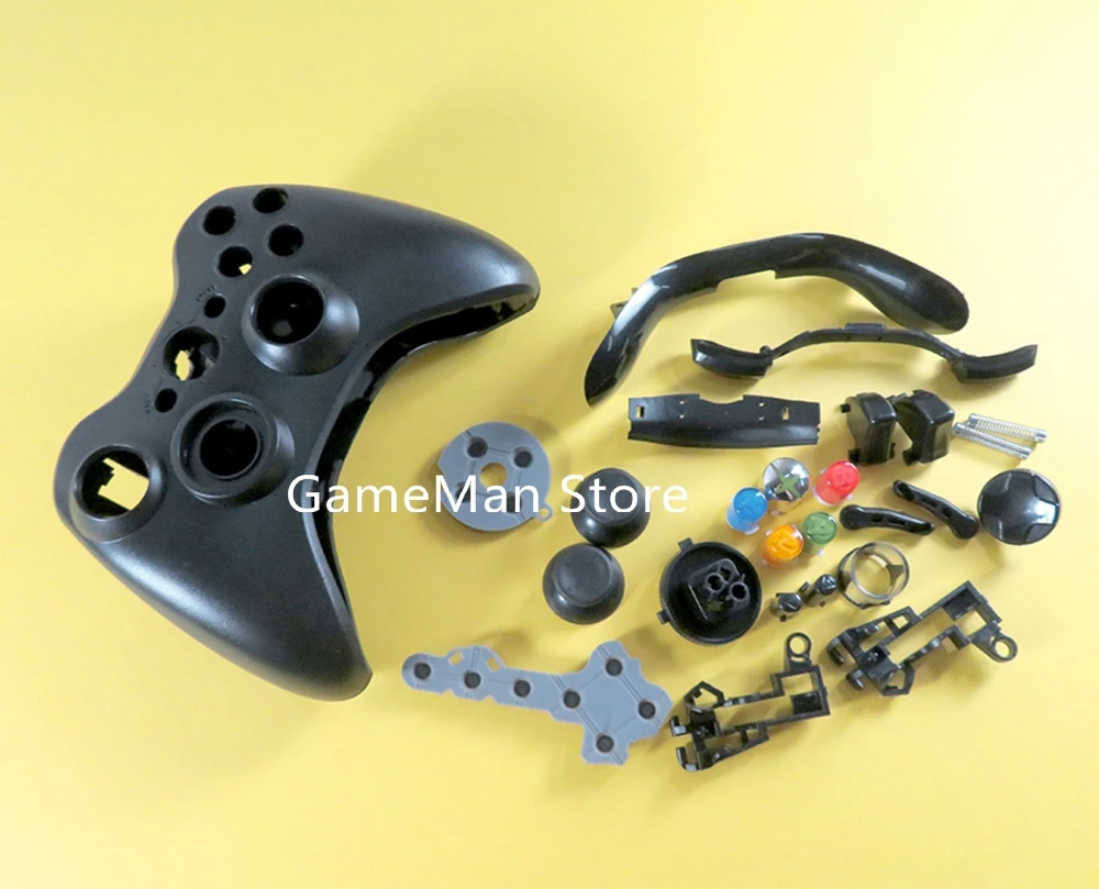 OCGAME Черный, белый, полный корпус, чехол-накладка для проводного контроллера Xbox360 joypad 5
