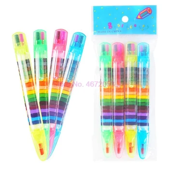 200шт цветных карандашей Kawaii, масляная пастель, креативная ручка с граффити для детей, принадлежности для рисования, канцелярские принадлежности для студентов 20 цветов / шт.