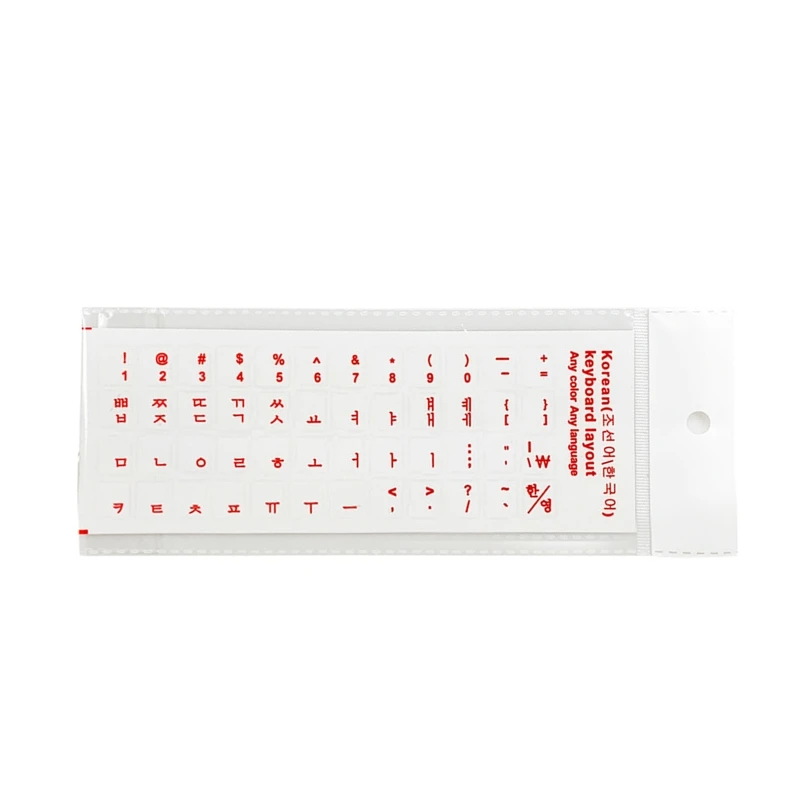 Стандартные водонепроницаемые наклейки на клавиатуру на корейских языках с надписью для аксессуаров ПК 0