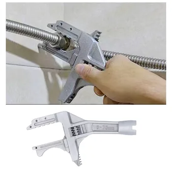 Ключ для сантехники Из алюминиевого сплава с большим отверстием, Противоскользящий Многофункциональный Ключ для ограниченного пространства, трубка для раковины горячая