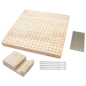 Блокирующие доски с сетками, деревянная прочная Блокирующая доска для вязания крючком, Блокирующий коврик для вязания и вязания крючком