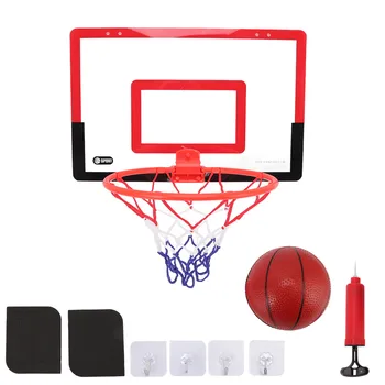 Баскетбольное кольцо Набор мини баскетбольных колец с пружинным механизмом Красный Черный для дома
